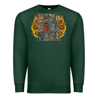 Sports Green mama sunflower western Premium Sweatshirt - RacoonDesign