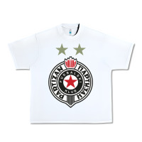 White fk partizan Urban Heavy Tee - lanVoArt