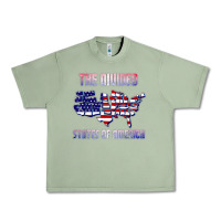 Oil Green the divided states of america political humor usa map t shirt Urban Heavy Tee - lanVoArt