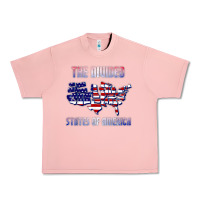 Salmon the divided states of america political humor usa map t shirt Urban Heavy Tee - lanVoArt