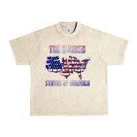 Sandshell the divided states of america political humor usa map t shirt Urban Heavy Tee - lanVoArt