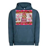 Pigment Midnight Navy easter pink camouflage egg hunter  bunny Urban Hoodie - BarkalooDesign