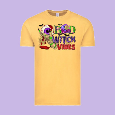 Bad Witch Vibes Vintage Tee Designed By Nancycooperartshop