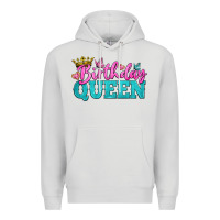Dove Grey birthday queen Premium Hoodie - BundleAndBundleShop