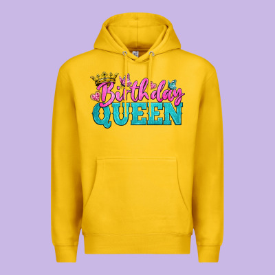 Birthday Queen Premium Hoodie Designed By Bundleandbundleshop