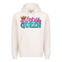 Pale Pink birthday queen Premium Hoodie - BundleAndBundleShop