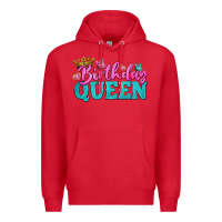 Red birthday queen Premium Hoodie - BundleAndBundleShop