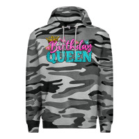 Slate Camo birthday queen Premium Hoodie - BundleAndBundleShop