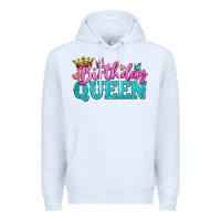 White birthday queen Premium Hoodie - BundleAndBundleShop