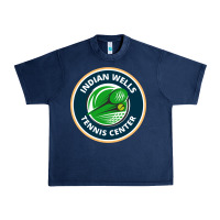 Navy indian wells tennis center Urban Heavy Tee - lanVoArt