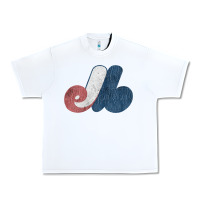 White montreal expos Urban Heavy Tee - lanVoArt