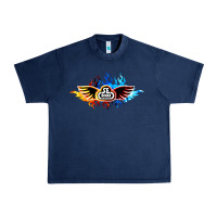 Navy se bikes bmx bicycle on fire sport blue red Urban Heavy Tee - lanVoArt