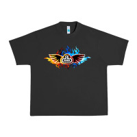 Pigment Black se bikes bmx bicycle on fire sport blue red Urban Heavy Tee - lanVoArt