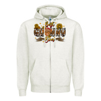 Oatmeal Heather best granny ever western theme Zipper Hoodie - CowhideDigitalArt