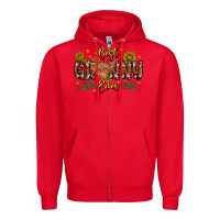 Red best granny ever western theme Zipper Hoodie - CowhideDigitalArt
