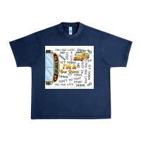 Navy i'm a bus driver school bus Urban Heavy Tee - TumblerDesignByShophia
