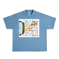 Pebble Blue i'm a bus driver school bus Urban Heavy Tee - TumblerDesignByShophia