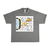I'm A Bus Driver School Bus Urban Heavy Tee | Teevron