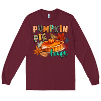 Burgundy pumpkin pie lover Long Sleeve Tee - CowGirlArtShop