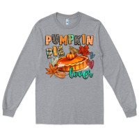 Heather Grey pumpkin pie lover Long Sleeve Tee - CowGirlArtShop