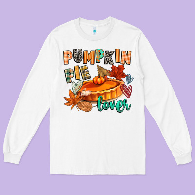 Pumpkin Pie Lover Long Sleeve Tee Designed By Cowgirlartshop