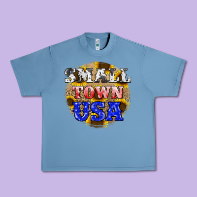 Small Town Usa Urban Heavy Tee Designed By Jahusdesignshop