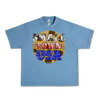 Pebble Blue small town usa Urban Heavy Tee - JahusDesignShop