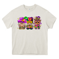 Cream Mardi Gras Gnomies Cakes Flowers And Balloon Heavy Core Tee - BundleAndBundleShop
