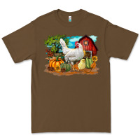 Cacao Fall Chicken Premium Tee - LillyAllenDesigns