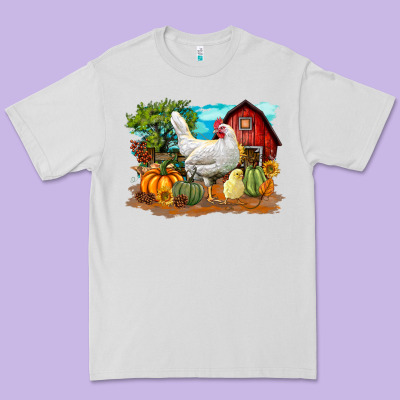 Fall Chicken Premium Tee Designed By Lillyallendesigns
