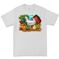 Dove Grey Fall Chicken Premium Tee - LillyAllenDesigns
