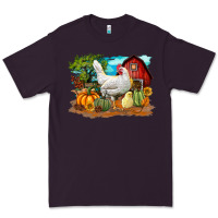 Plum Fall Chicken Premium Tee - LillyAllenDesigns