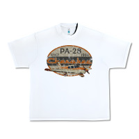 White piper cherokee pa 28 retro vintage design Urban Heavy Tee - lanVoArt