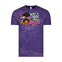 Cloud Purple 70's made 80's raised afro messy bun Vintage Tee - texasbilliewilder