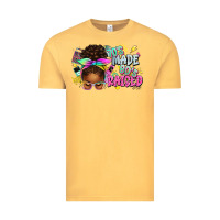 Vintage Mustard 70's made 80's raised afro messy bun Vintage Tee - texasbilliewilder