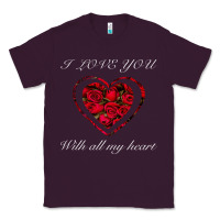 Plum I love you with all my heart Classic Tee - Bettercallsaul
