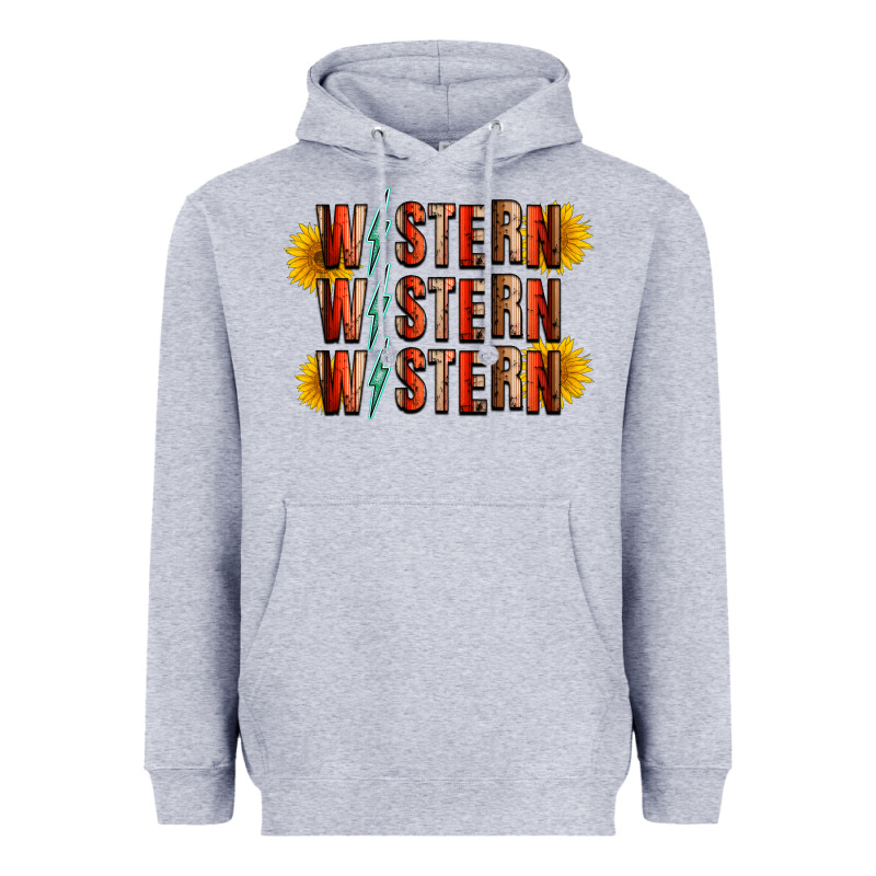 Western Sunflower Heavyweight Hoodie by RacoonDesign | Teevron