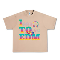 Burro i listen to edm rainbow letters dj music gift Urban Heavy Tee - lanVoArt