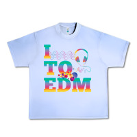 Grape Ice i listen to edm rainbow letters dj music gift Urban Heavy Tee - lanVoArt