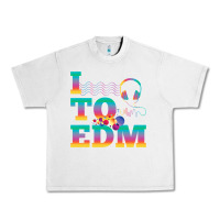 Lunar Rock i listen to edm rainbow letters dj music gift Urban Heavy Tee - lanVoArt