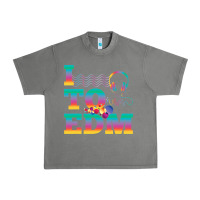 Tornado i listen to edm rainbow letters dj music gift Urban Heavy Tee - lanVoArt