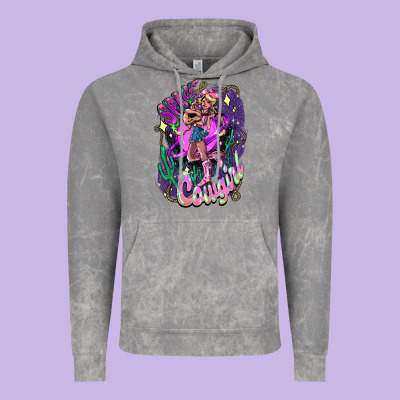 Space Cowgirl Vintage Hoodie Designed By Howdyjamesfarm