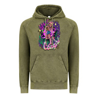 Vintage Olive Space cowgirl Vintage Hoodie - HowdyJamesFarm