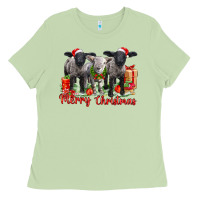 Matcha merry christmas baby sheeps Ladies Tee - LillyAllenDesigns