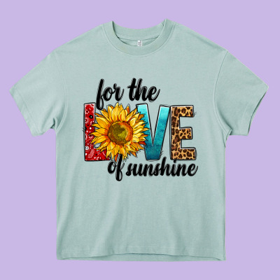 For The Love Of Sunshine Heavy Core Tee Designed By Bundleandbundleshop