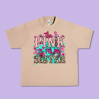 The Pink Is For My Sister Cancer Awareness Urban Heavy Tee Designed By Howdyjamesfarm