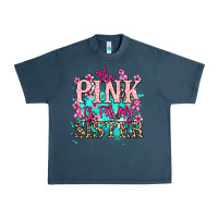 Midnight Navy The pink is for my sister Cancer Awareness Urban Heavy Tee - HowdyJamesFarm