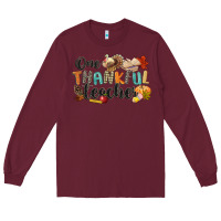 Burgundy one thankful teacher Long Sleeve Tee - CowGirlArtShop