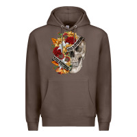 Coffee skull kinda emotionless kinda emotional Premium Hoodie - FaDigitalArtStudio