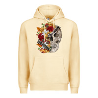 Pina Colada skull kinda emotionless kinda emotional Premium Hoodie - FaDigitalArtStudio